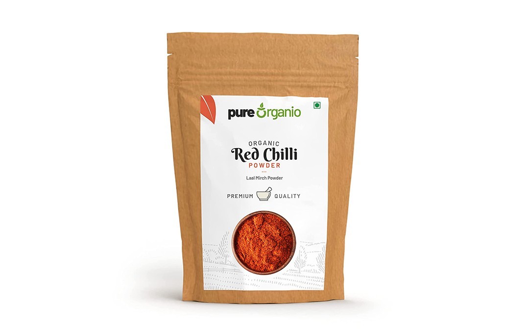 Pure Organio Organic Red Chilli Powder    Pack  400 grams